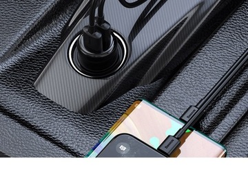 BASEUS TRANSMITER FM BLUETOOTH ŁADOWARKA SAMOCHODOWA 2x USB AUX SD 2.1A