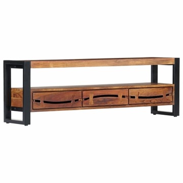 SZAFKA POD TV 140X30X45CM DREWNO AKACJOWE