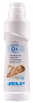JELP 0+ HIPOALERGICZNY ODPLAMIACZ ZE SZCZOTECZKĄ