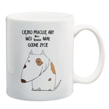 KUBEK Bull Terrier BullTerrier pieski wzory