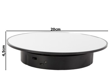 Поворотная подставка для фотографий с зеркалом на 360 градусов