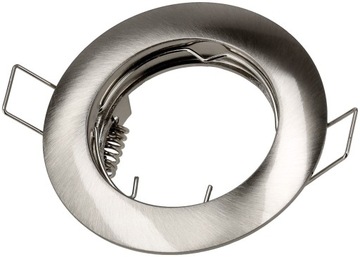 Галогенный потолочный светильник, матовый хром, круглый CAST