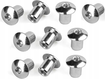 100x NAKRĘTKI ERICSONA M8 x 16mm ŁEB KULISTY IMBUS