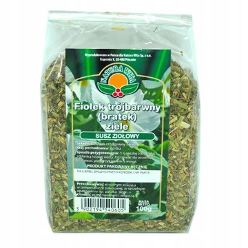 Fiołek trójbarwny Bratek ziele - Natura Wita 100g