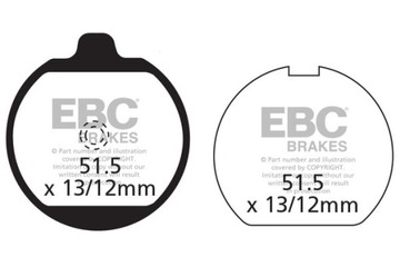 Klocki hamulcowe EBC FA037 (kpl. na 1 tarcze), EBC, FA037.