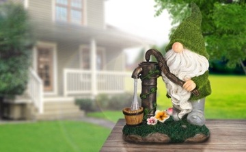 САДОВЫЙ ГАРЛИК СОЛНЕЧНАЯ СВЕТОДИОДНАЯ ЛАМПА 29 СМ ДЕКОРАТИВНАЯ ФИГУРКА ВОДОНЕПРОНИЦАЕМЫЙ ХИТ