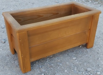 ДЕРЕВЯННЫЙ САДОВЫЙ ЦВЕТОЧНЫЙ ГОРШОК 50x25x25 D04 ДУБ