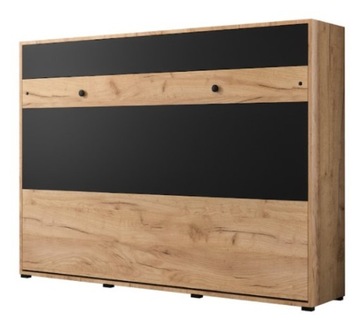 CASE loft black N#7 Półkotapczan poziomy 160