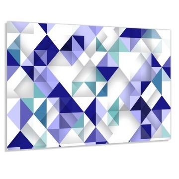 Panel szklany hartowany 60x40 Trójkąty kwadraty