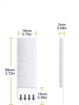 Застежки-липучки для КАРТИН 40 шт./20 комплектов Прочная САМОКЛЕЯЩАЯСЯ