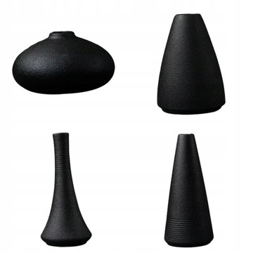 4x Minimalistyczne Ceramiczne Wazony Na Centrum