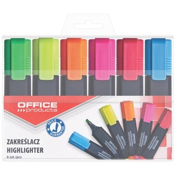 OFFICE PRODUCTS флуоресцентные хайлайтеры 6 шт.