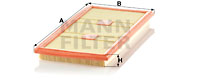 C 43 139 MANN-FILTER FILTR VZDUCHU