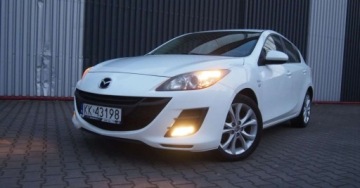 Mazda 3 II Sedan 1.6 MZR 105KM 2010 Mazda 3 1,6Benzyna Udokumentowany Przebieg Serwisowany Biala Perla, zdjęcie 14