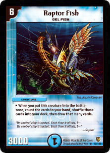 *DM-06 DUEL MASTERS - RAPTOR FISH - !!!
