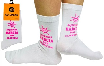 Prezent skarpety na DZIEŃ BABCI i dla DZIADKA skarpetki dla dziadków 39-42