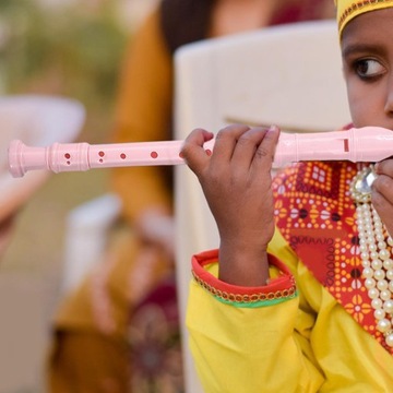 Набор блокфлейт сопрано, легкая детская блокфлейта с великолепным звуком, флейта розового цвета