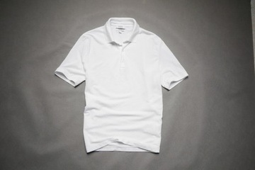 COS polo biała koszulka regular pima cotton L