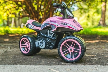 ДЕТСКИЙ ГОНОЧНЫЙ АППОРТ, РОЗОВЫЙ, ШИРОКИЕ КОЛЕСА, БОЛЬШОЙ БЕГОВОЙ RUN FALK, ДЛЯ 2 ЛЕТ