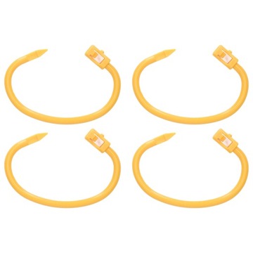 4шт. Кольцо в носу быка, нейлон, желтый o