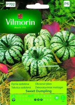 Dynia ozdobna Sweet Dumpling 2g Jadalna