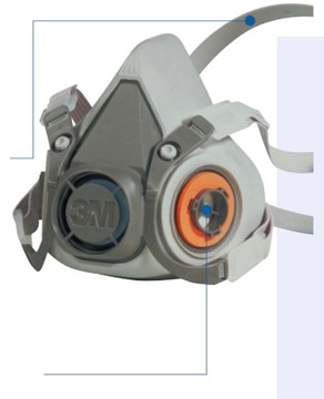 3M Painting Half Mask 6300 Оригинальная новая маска