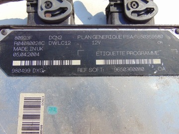 КОМПЬЮТЕР R04080028C 9650359580 9650360080 CITROEN