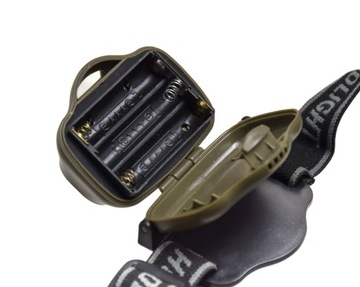 LATARKA CZOŁOWA LED 3W NA BATERIE SENSOR RUCHU