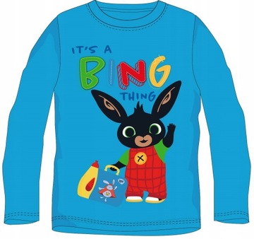KOSZULKA TSHIRT BLUZKA BING DŁ. RĘKAW - 92