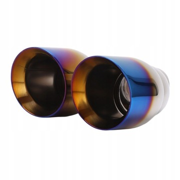 Двойная выхлопная труба 2,4 дюйма, впуск 4 дюйма