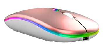 БЕСПРОВОДНАЯ ИГРОВАЯ МЫШЬ С БЕСШУМНЫМ СВЕТОДИОДОМ RGB