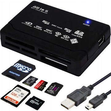 БЫСТРОЕ УНИВЕРСАЛЬНОЕ КАРТРИДЕР USB SD SDHC SDXC MICRO MS CF XD M2