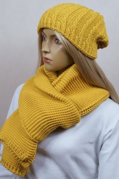 КОМПЛЕКТ Флисовая шапка БЕРЕТ + ШАРФ