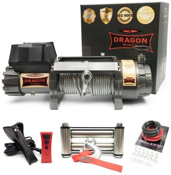 ЛЕБЕДКА DRAGON 4,1 Т, 12 В, КАБЕЛЬНАЯ ЛЕБЕДКА ДЛЯ ЭЛЕКТРОМОБИЛЯ, 9000 фунтов