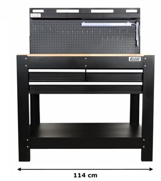 Stół warsztatowy szafka narzędziowa z blatem FR4095