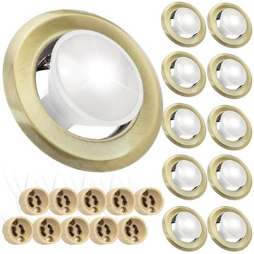 10x HALOGEN LED RAMKA DO ŻARÓWEK OCZKO OKRĄGŁA OPRAWKA SUFITOWA DO ŁAZIENKI