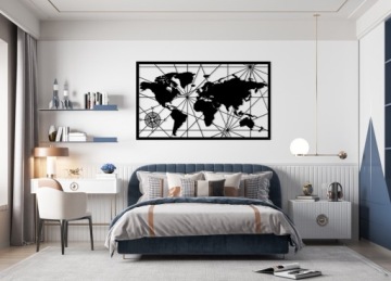 Ажурная картина Украшение стены 3D Панно Карта