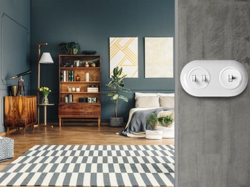 ДВОЙНОЙ ЛЕСТНИЧНЫЙ ВЫКЛЮЧАТЕЛЬ LOFT RETRO JLM БЕЗ РАМКИ