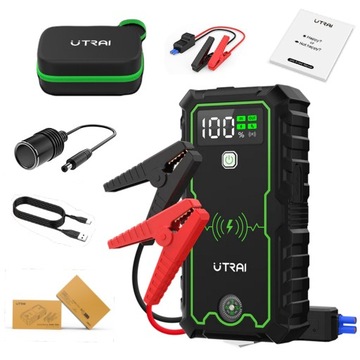 MOCNY ROZRUCH DO SAMOCHODU POWERBANK BOOSTER JUMP STARTER ZAPŁON 2500A 7W1