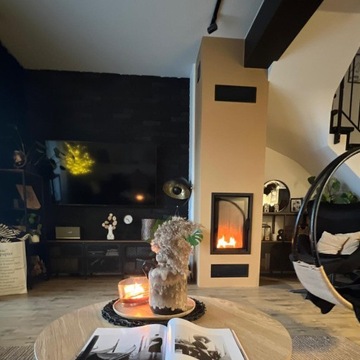 Kratka Wentylacyjna do Kominka KRATKI LUFT 6x20cm Czarny Dolna Prosta