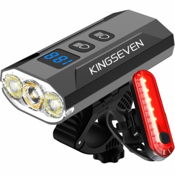Výkonná lampa na kolo Led světlo přední zadní 1200 lm svítilna 5200 mAh Kolo