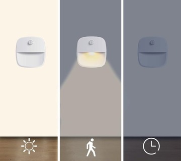 БЕСПРОВОДНОЙ НОЧНИК ДЛЯ ЛЕСТНИЦЫ 3 СВЕТОДИОДА С ПИР-ДАТЧИКОМ ДВИЖЕНИЯ, РАБОТАЮЩИЙ от БАТАРЕИ