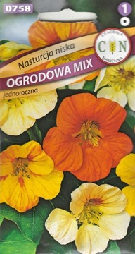 Nasturcja Niska ładne długo kwitnie mix kolorów