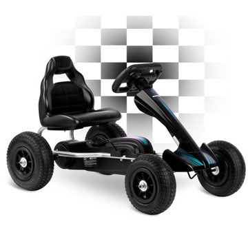 GOKART Dziecięcy na Pedały DUŻY POMPOWANE KOŁA AUTKO AUTO JEŹDZIK PREZENT