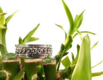 Кольцо с печаткой, обручальное кольцо, нержавеющая сталь, цепочка