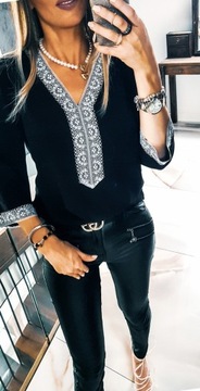 . БЕЛАЯ БЛУЗКА С КРУЖЕВОМ, ЭЛЕГАНТНАЯ, БОХО СВОБОДНАЯ