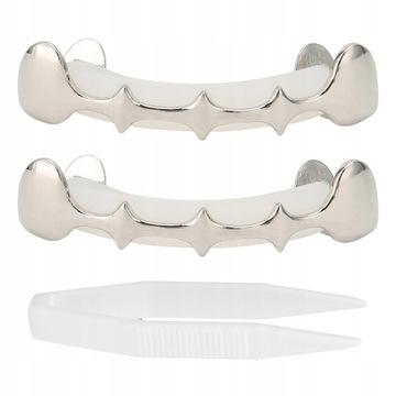 Irregular Hip Hop False Tooth Set Halloween Decor