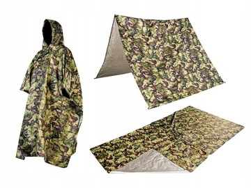 Poncho Peleryna przeciwdeszczowa NEO 3w1 tarp mata