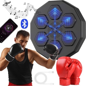 ТРЕНИРОВОЧНЫЙ БОКС НАСТЕННЫЙ КРЕПЛЕНИЕ МУЗЫКАЛЬНЫЙ ДИНАМИК BLUETOOTH СУМКА