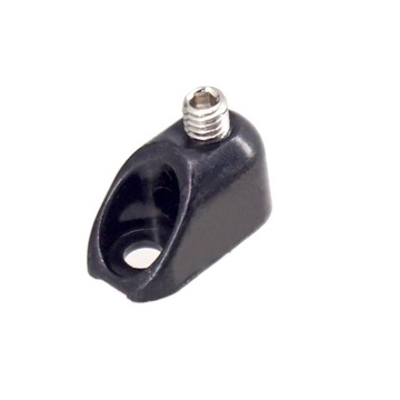 Металлический гитарный бридж без головы с гайкой и ключом для модели Headless Black